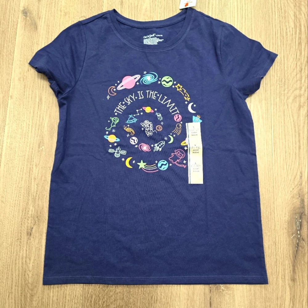 NWT Kids Cat & Jack Short Sleeve Tee Size 10/12 (L)